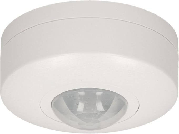 Bewegingssensor binnen voor lamp - Bewegingsmelder plafond - Doorgangsmelder 2000 Lux - Motion sensor 360° - Wit
