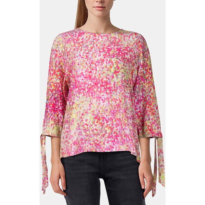 Rich & Royal Printed Blouse Pink Cosmos Maat: 36 | Blouses Outlet | Dames | Roze