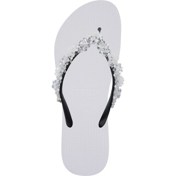 Uzurii Precious Bloom White Dames Slippers White Maat 39/40