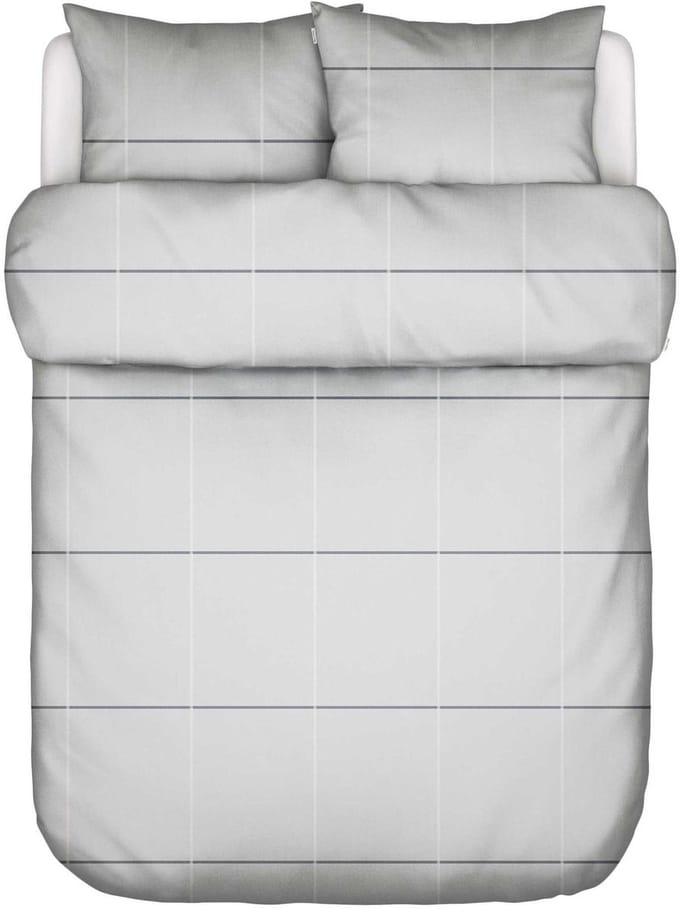 Marc O'Polo Suvie Dekbedovertrek Biologisch Katoenperkal Grey mist - Lits-Jumeaux - 240x200/220 cm