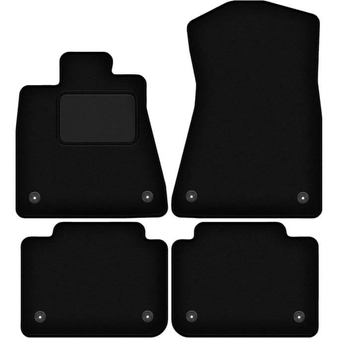 Zwarte velours vloermatten voor: Lexus GS IV 0 (2012-2020)