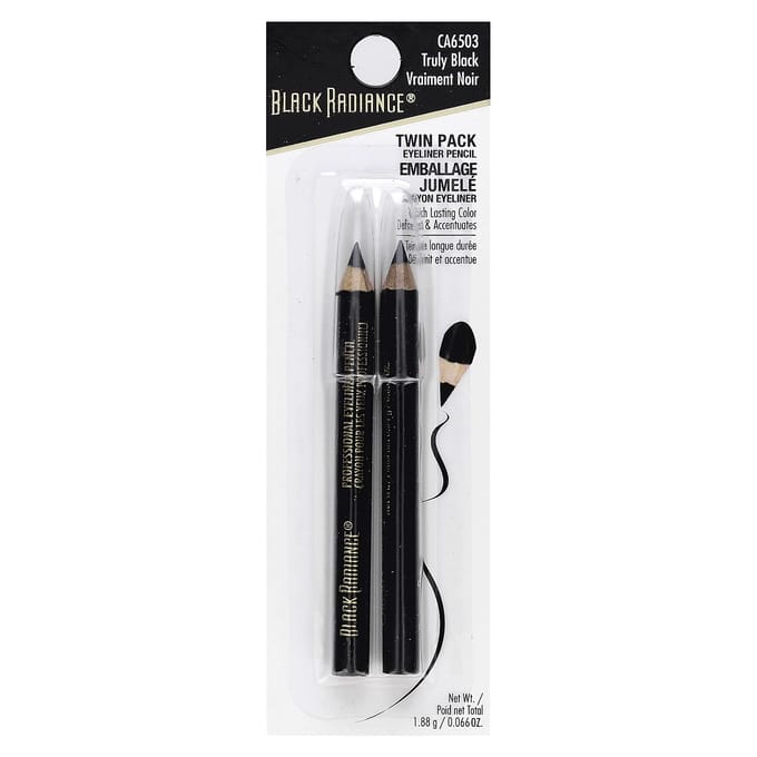 Eyelinerpotlood, Ca6503 Echt Zwart, Duoverpakking, 1,88G(0.066Oz) black