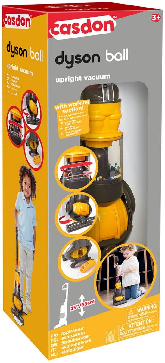 Dyson Ball speelgoed stofzuiger Casdon - realistisch kinderspeelgoed.