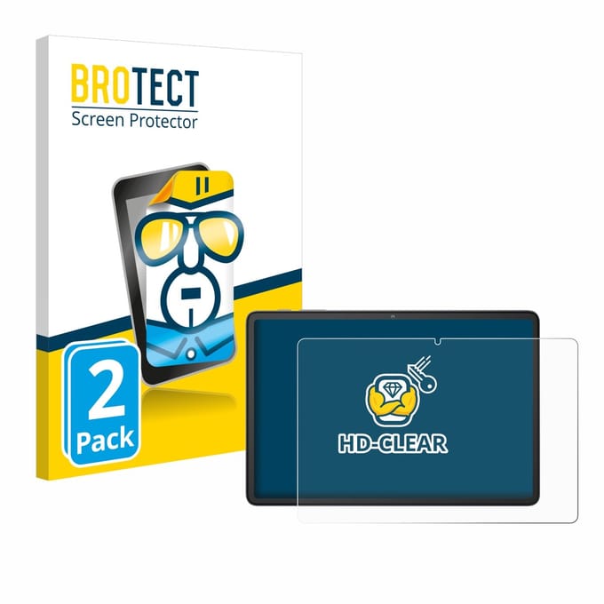 BROTECT - Screenprotector voor Blackview Tab 60 / 60 Pro 10.1" - Folie Beschermfolie transparant 2 Stuks