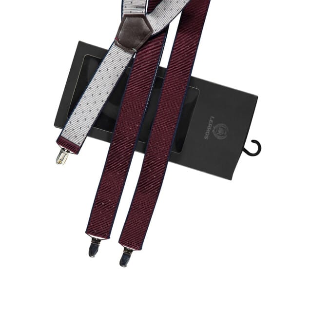 Lerros - Bretels - Heren - 1 Size - Bordeau - Polyester - 5009007