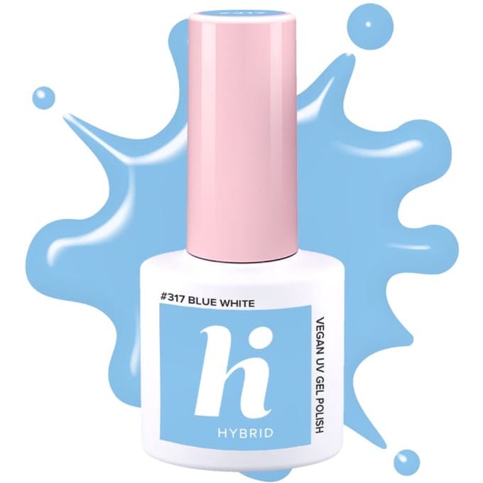 Hi Hybrid #317 Hybrid UV Gel Polish Blue White 5 ml