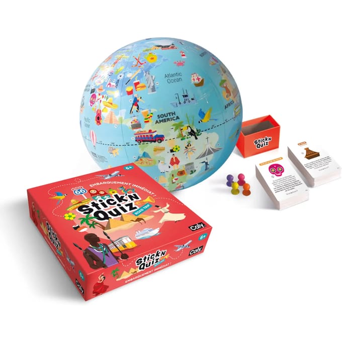 Wereldbol Caly Stick N Quiz (x2)