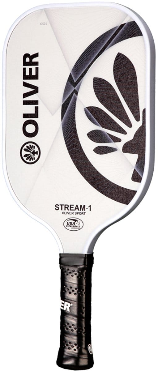 Oliver Stream-1 pickleball racket - controle - wit / zwart