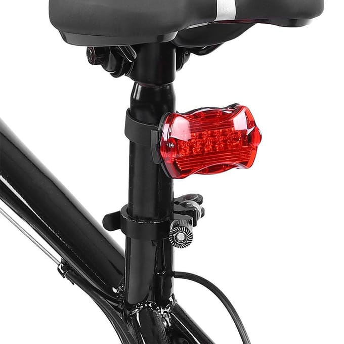Fiets Fietsen Achterlichten Lamp 5 LED Achterlicht Achterlicht Accessoires black