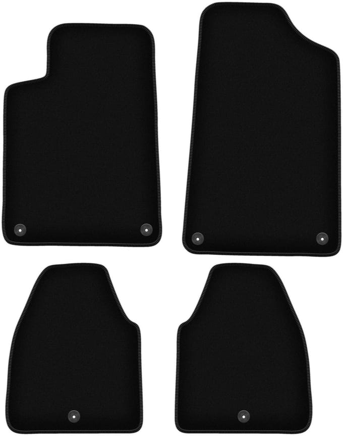 BASIC zwarte veloursmatten voor: Peugeot 607 sedan (1999-2010)