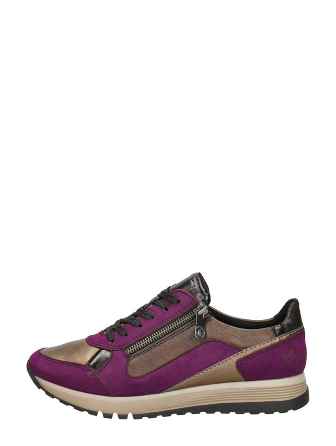 Rieker Sneakers - Dames - Paars - Maat:38