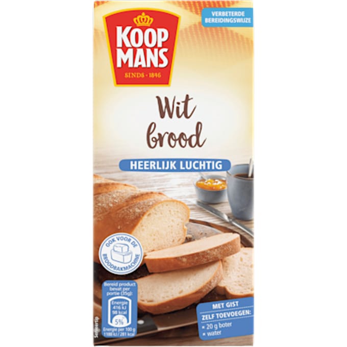 Broodmix wit brood