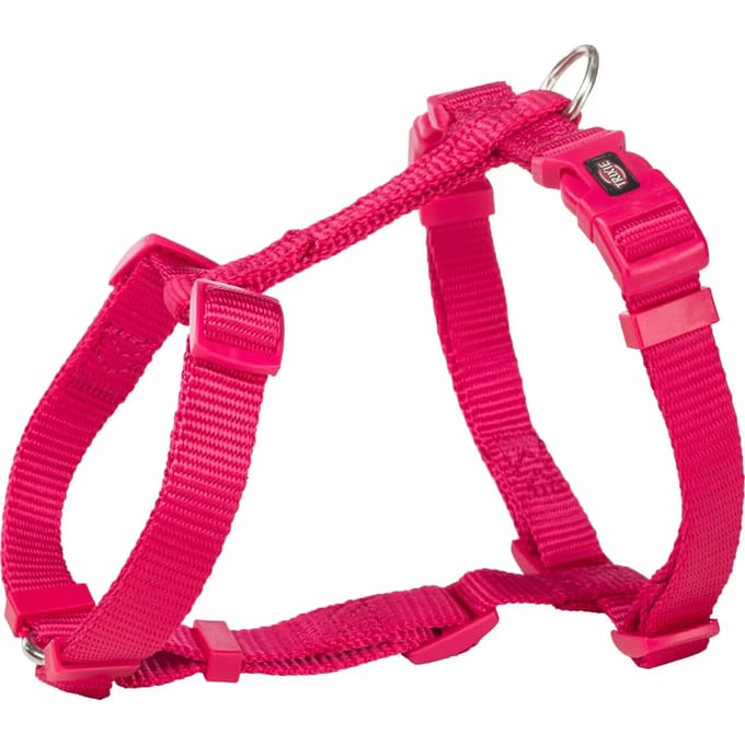 Trixie - Premium Hondentuig - H-Tuig - Fuchsia - L 60 - 87 x 2,5 cm