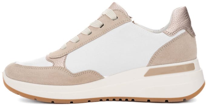 Ara - 1257702 GARDA - Lage sneakersDames sneakers - Kleur: Wit/beige - Maat: 38