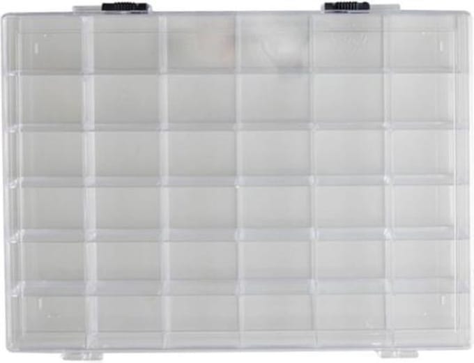 Storage Box, 36 compartments, 24.5x18x3cm