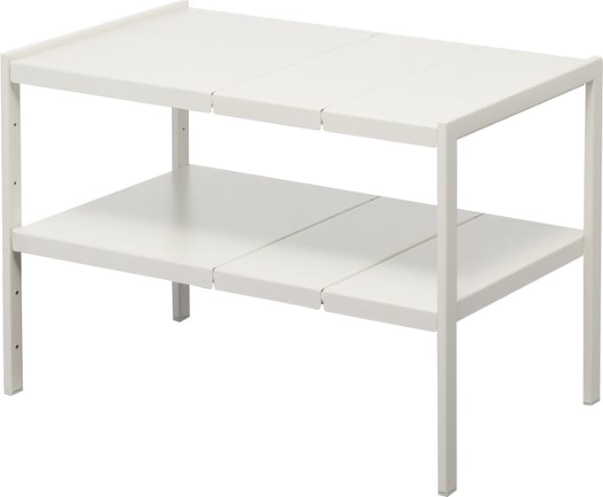 Yamazaki Keukenkast Organizer Uitschuifbaar - 2 niveaus - Tower - Wit