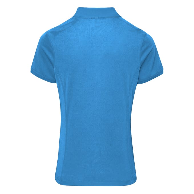 Premier Dames/dames Coolchecker korte mouw Pique Polo T-Shirt (Saffier)