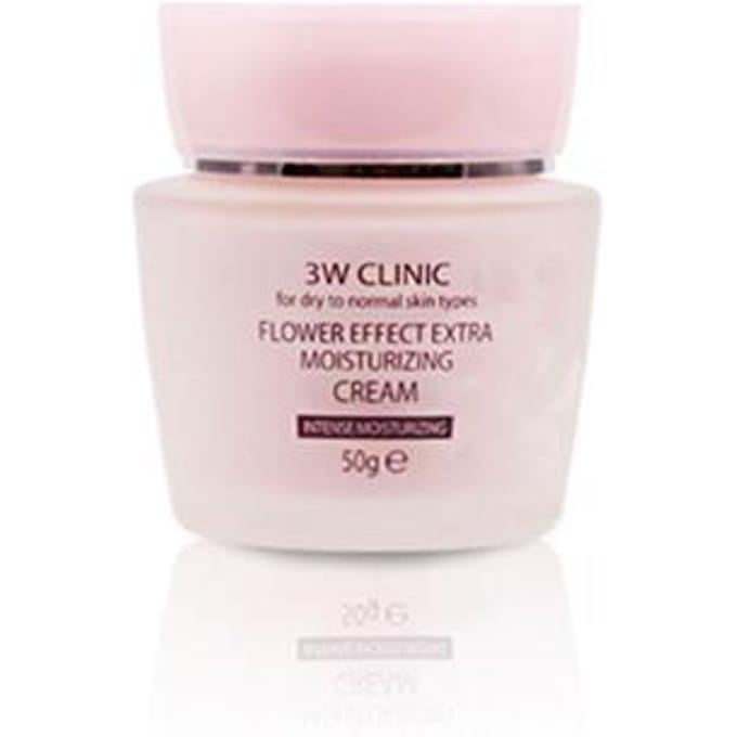 3W CLINIC Flower Effect Extra Hydraterende Crème 50g (3 Opties) #1pcs white