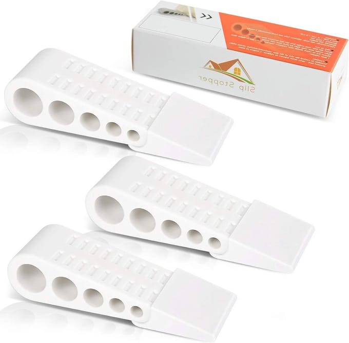 Deurstopper - Deurvastzetter - Deuren Open Houden - Anti-slip Ontwerp - 3 stuks - Wit