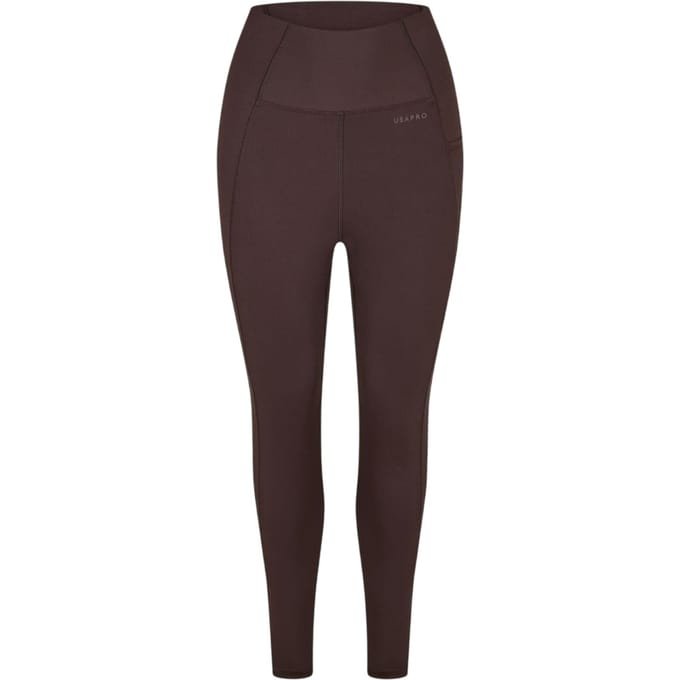 USA Pro Dames/Dames Core Legging Hoog Rijp (Espresso)