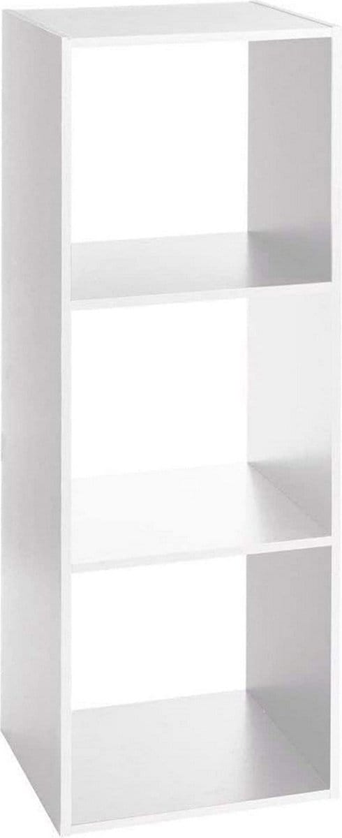 5five Modulaire Bamboe Opbergplank - Wit, 100,5 x 34,5 x 32 cm