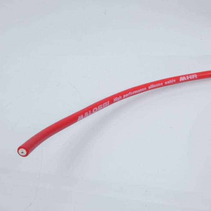 bougiekabel ht malossi Ø7mm x 50cm rood voor brommer scooter motor auto quad nieuw