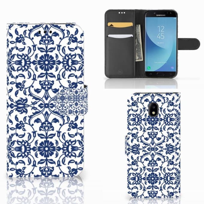 Samsung Galaxy A30 Hoesje Flower Blue