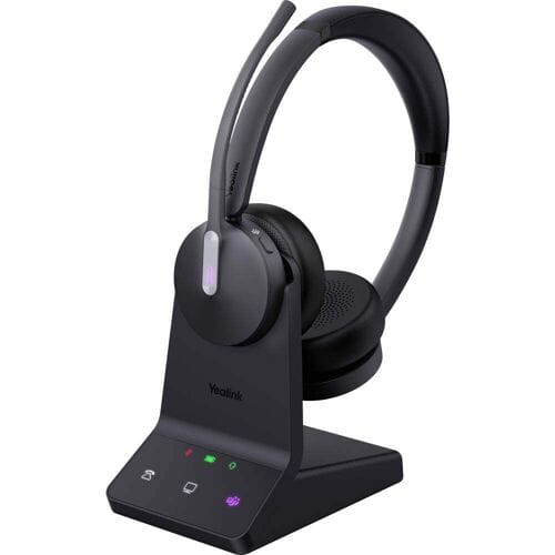 Yealink WH64 Dual - Headset - On-Ear - DECT / Bluetooth On Ear headset Zwart