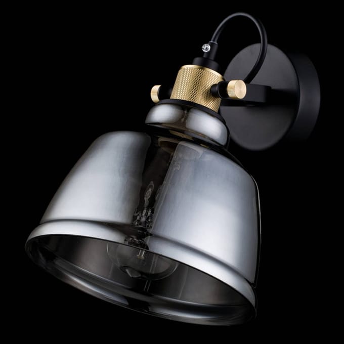 Maytoni Lampenkap uit rookglas - wandlamp Irving