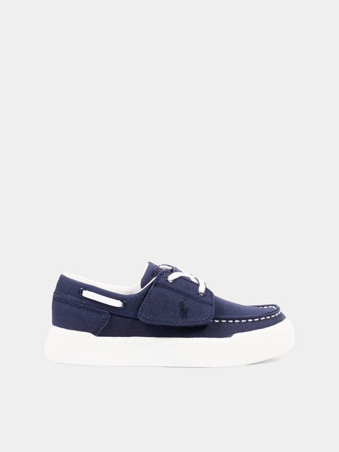 baby moccasin marine blauw