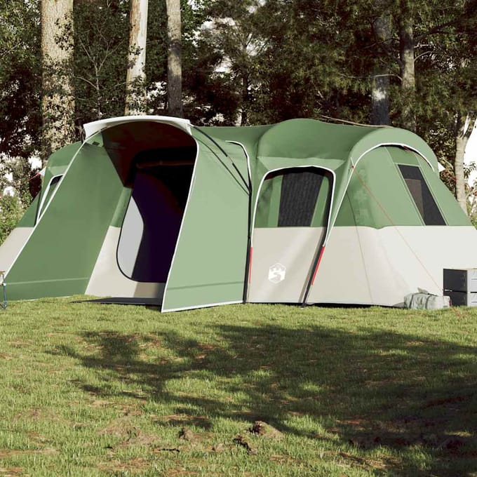 Vidaxl Tente Familiale, 16 Personnes, Tunnel, Verte, Imperméable