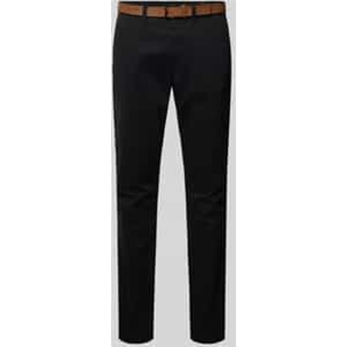 Tom Tailor Denim - Slim-fit chino met riem - Maat 32/32 - Black