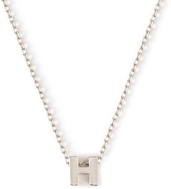 Orelia letter H ketting - zilverkleurig - Staal
