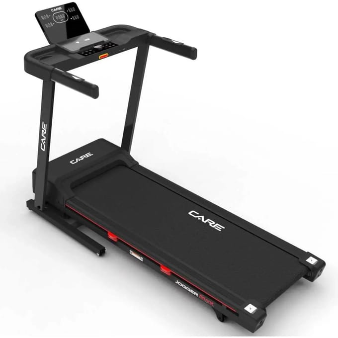 CARE JOGGER MAX - Connected en opvouwbare loopband - Maximale snelheid 16 km/u - 28 programma’s - Gemotoriseerde helling tot max. 9% - Voor thuisgebruik