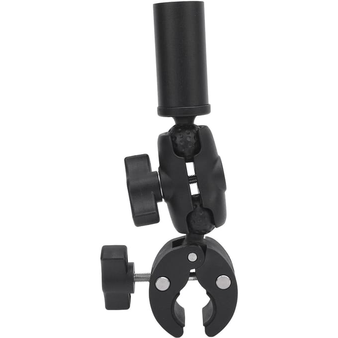 Klembevestiging en Adapter voor Mini Dishy Antenne Aluminiumlegering Verstelbare Hoek Auto Camper Ladder Paal black