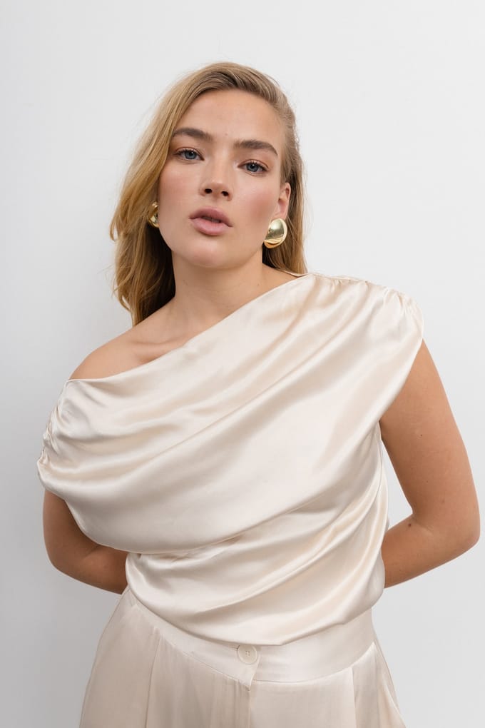 VIVEH Shell Champagne Taglia: 40 | Maxi abiti Outlet | Donna | Bianco
