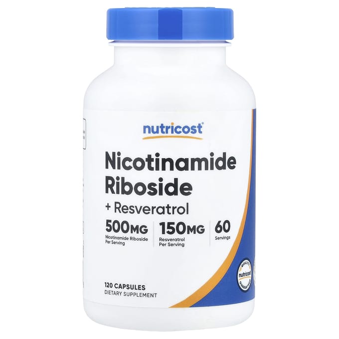 Nutricost, Niacinamide Riboside + Resveratrol, 120 Capsules