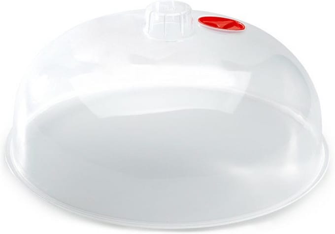 Plasticforte Magnetrondeksel - 25 cm - transparant - kunststof - 25 x 10,5 cm - keukenhulpmiddelen