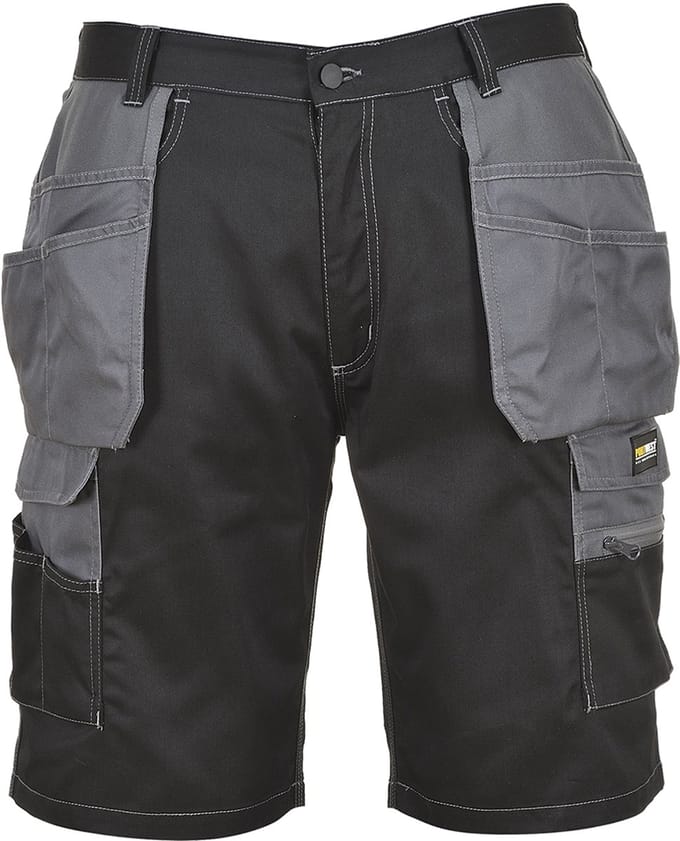 Portwest Granite Holster Korte Broek KS18 - Zwart/Grijs - S