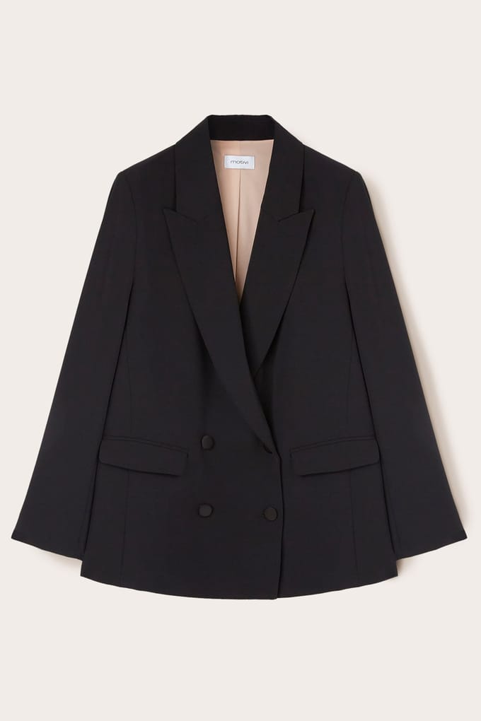 Motivi Double-breasted Oversized Blazer Black Größe: 32 | Blazer Outlet | Damen | Schwarz