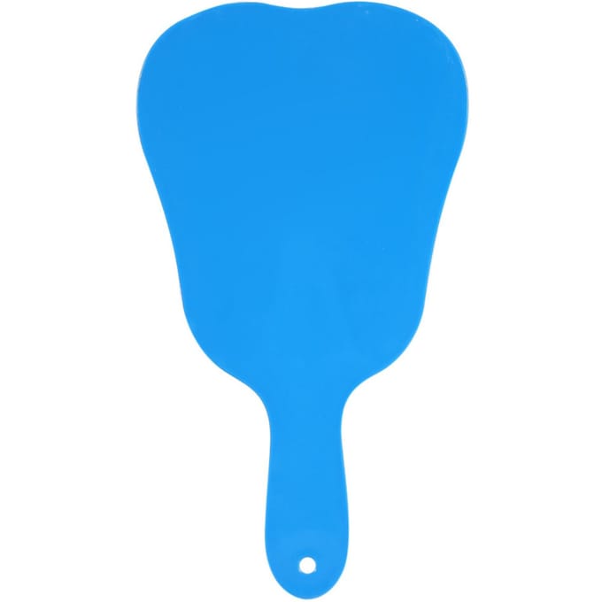 Miroir Compact Portatif Tendance Mignon Poignée en Plastique Outil Miroir à Main(Bleu)