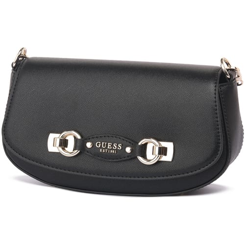 GUESS schoudertas Mimina Flap Crossbody Black zwart