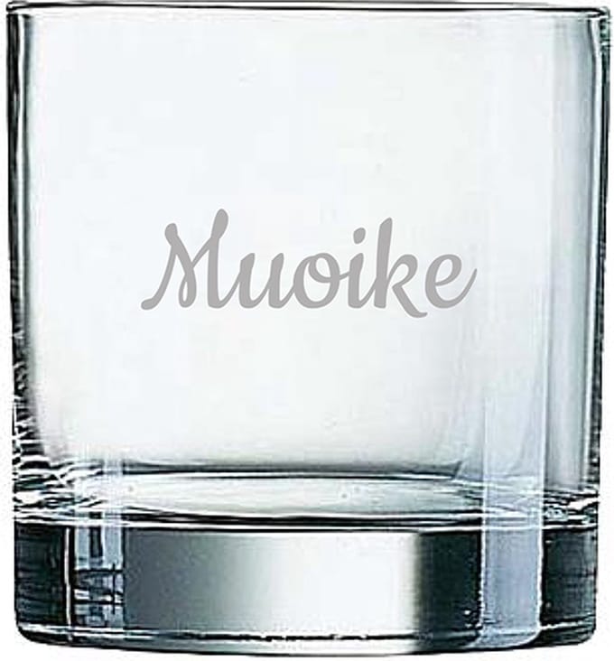 Gegraveerde Whiskeyglas 38cl Muoike