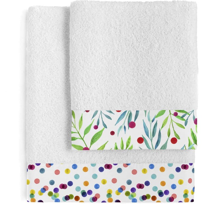 Set van 2 handdoeken Confetti | Happy Friday