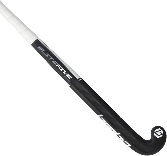 Brabo Elite Five WTB Carbon LB Bk/Wh Senior Hockeystick