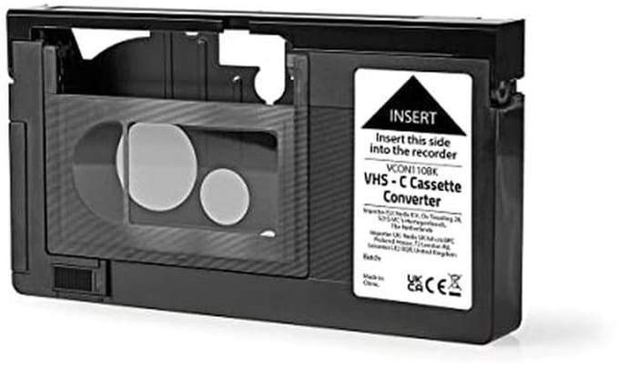 VHS-C naar VHS Converter - Plug en Play - Zwart