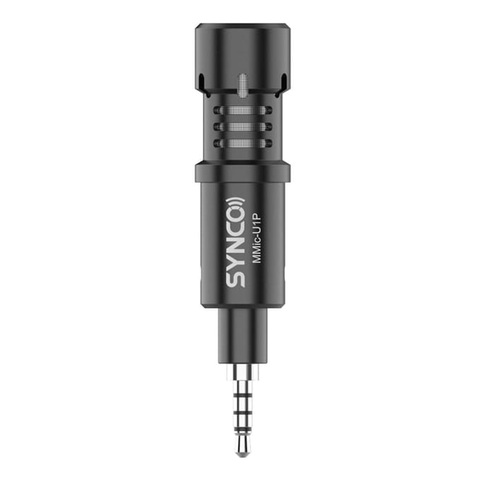 SYNCO MMicU1P Mini Smartphone Microfoon Cardoïde Condensator Microfoon met 3,5 mm TRRS Plug voor 3.5mm TRRS Plug