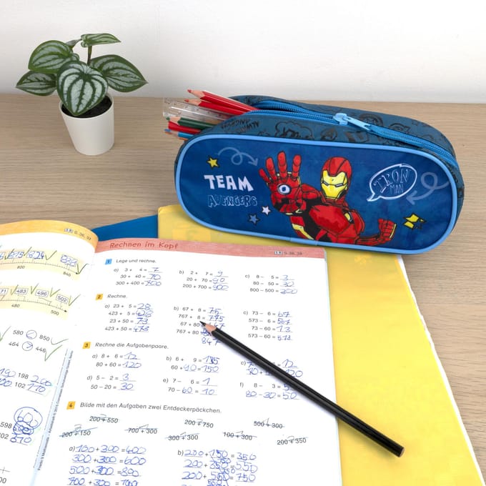 Iron Man Etui - Pennenetui voor Kinderen - Blauw