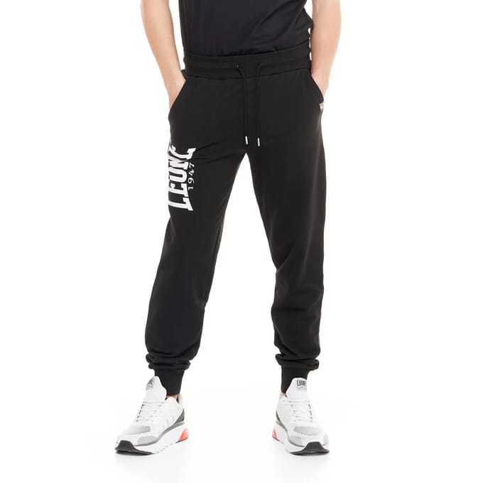 Leone Big Logo Jogginghose Black/White-3XL