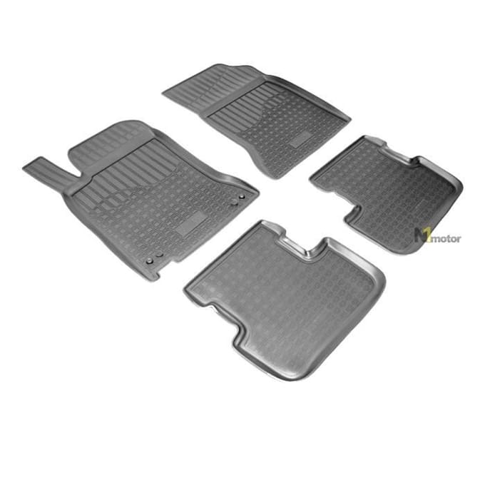 Vloermat van TPE-rubber - NORM Liners - CLA C117 2013-2019 - Antislip - Bestendig - Gemakkelijk schoon te maken zwart